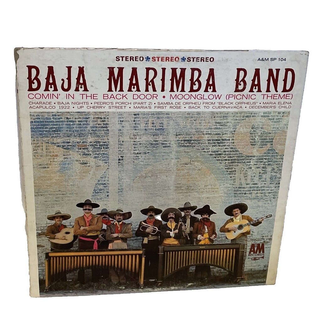Baja Marimba Band Baja Marimba Band (Vinyl, 1964) A&M SP-104 VG LP Record Album